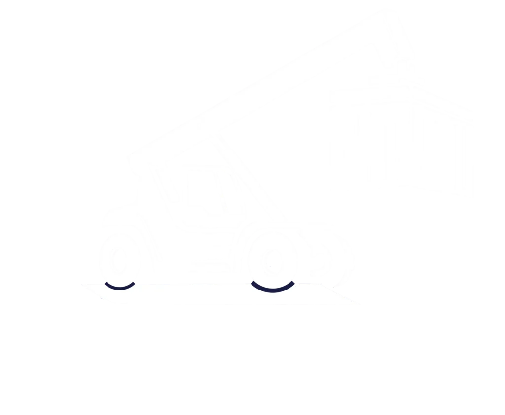 container forklift solutions logo white